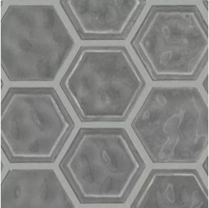 Dark Gray Hexagon - ceramic tile